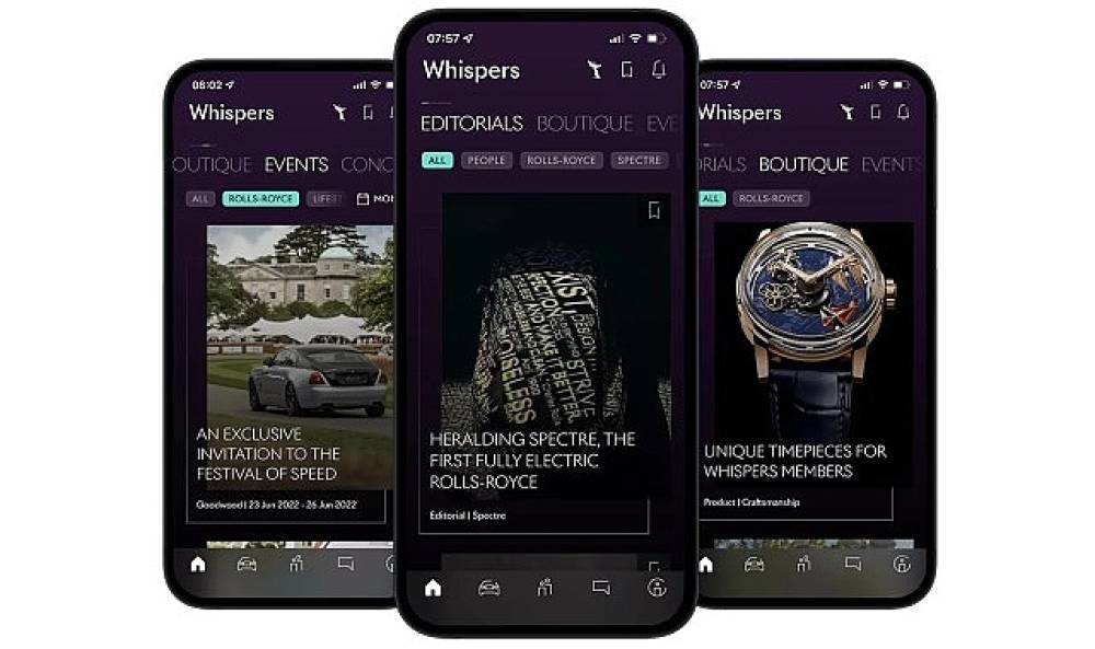 Rolls-Royce sahiplerine özel bir dünya; Whispers