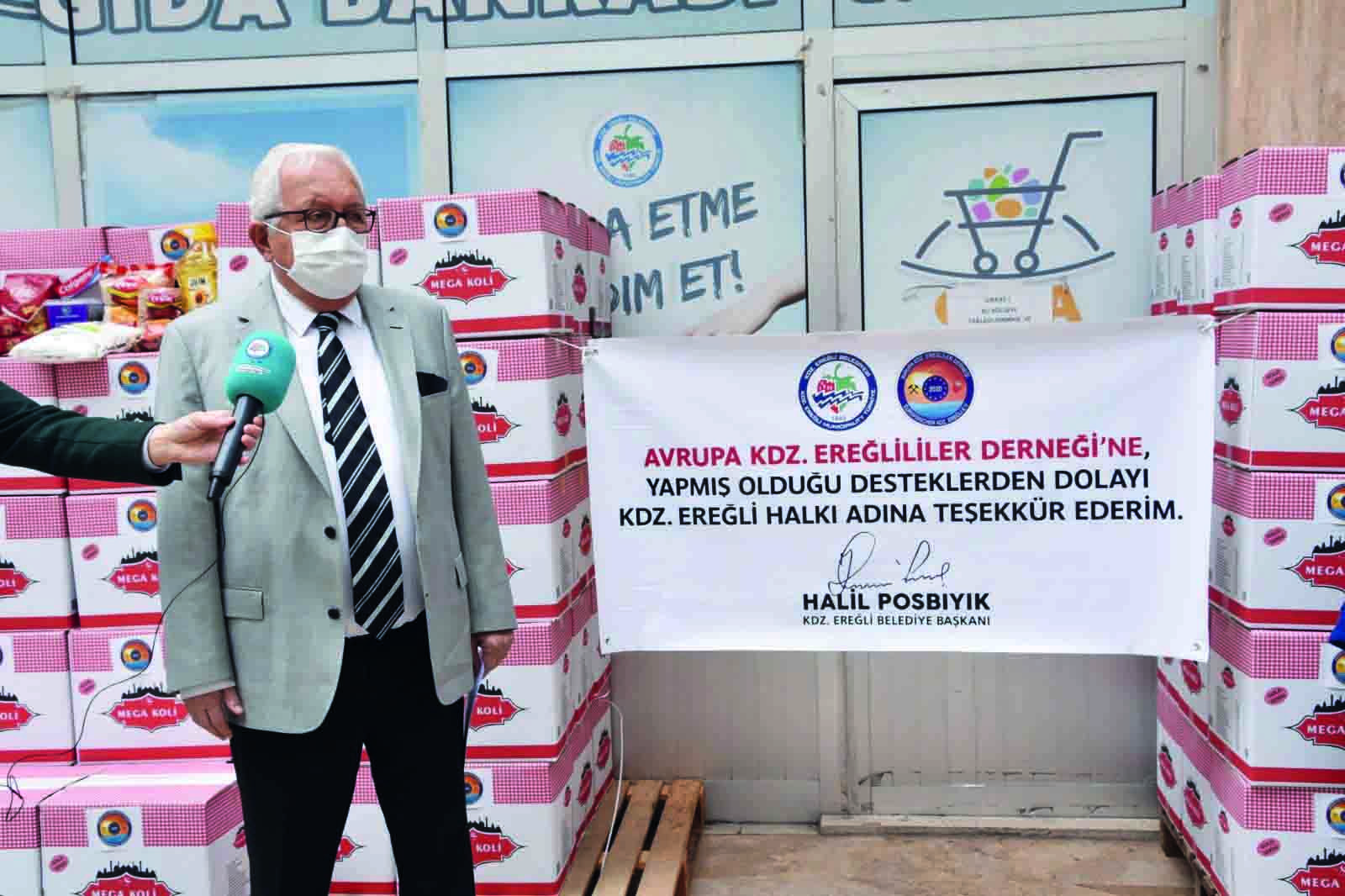 Posbıyık'tan, Avrupa Karadeniz Ereğliler Derneği'ne teşekkür
