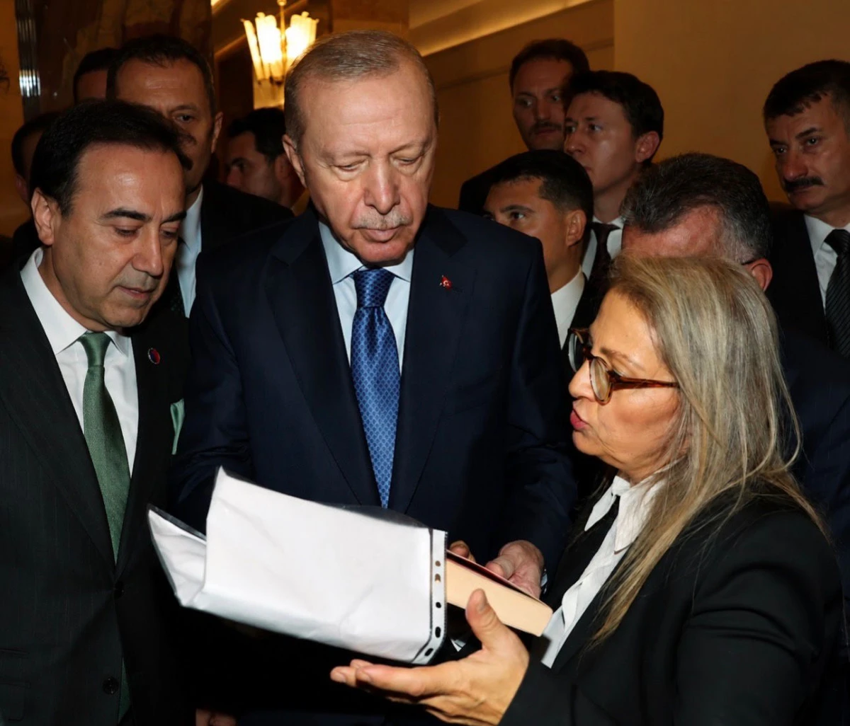 ATİK Başkanı Aziz Şahin ve Kerem Hazar Şahin, AK Parti Grup Toplantısında