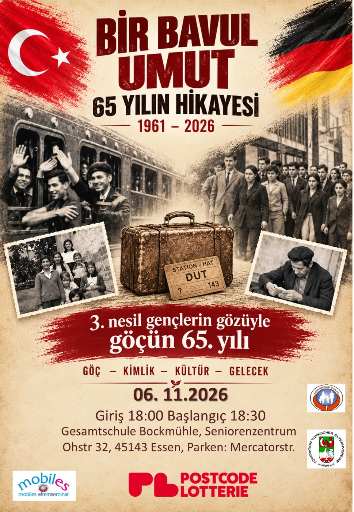 Bir Bavul Umut: 65 yıllık g&ouml;&ccedil; hik&acirc;yesinde s&ouml;z gen&ccedil;lerin