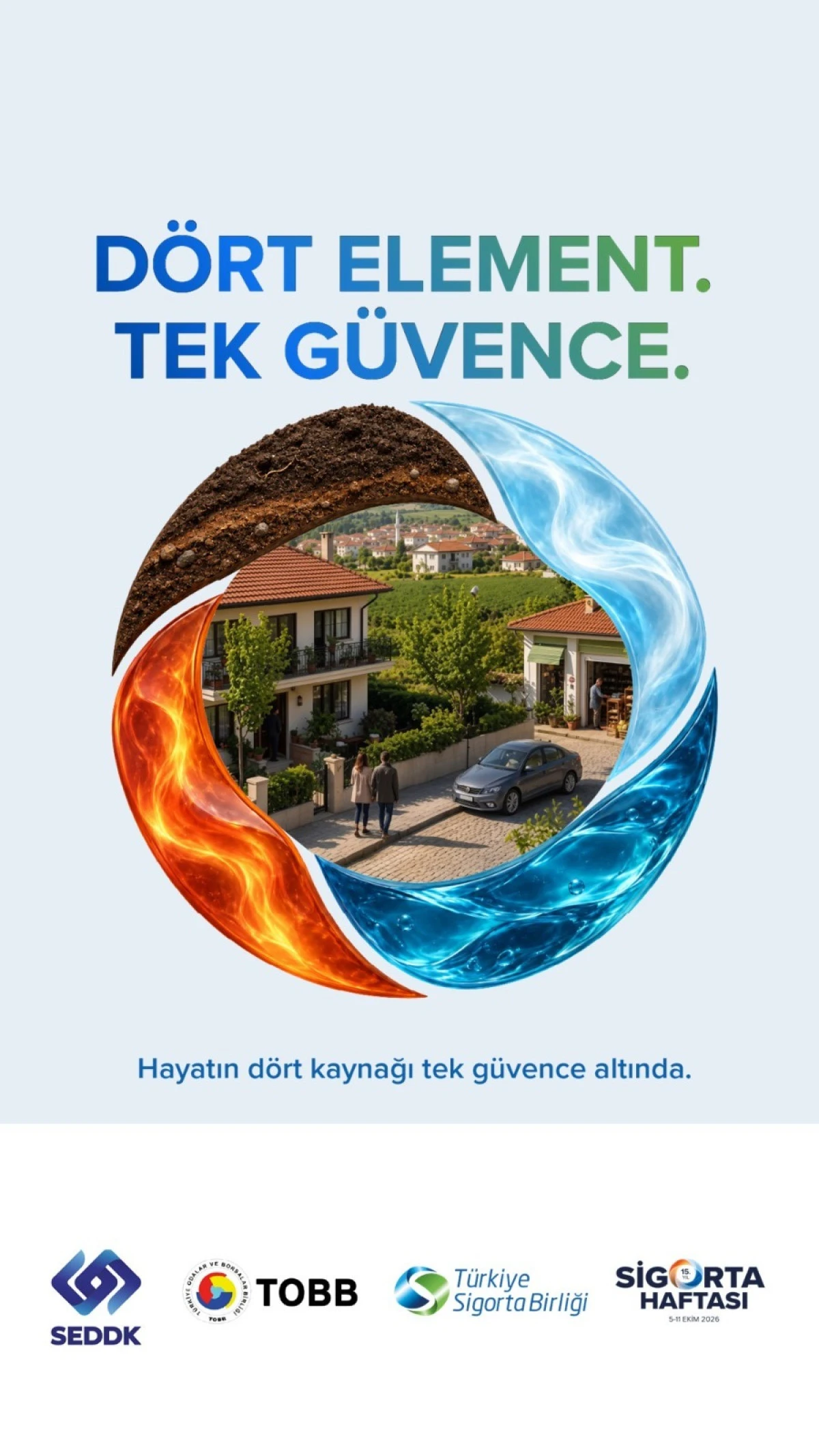 Sigorta Haftası 15. yılında: D&ouml;rt Element. Tek G&uuml;vence.