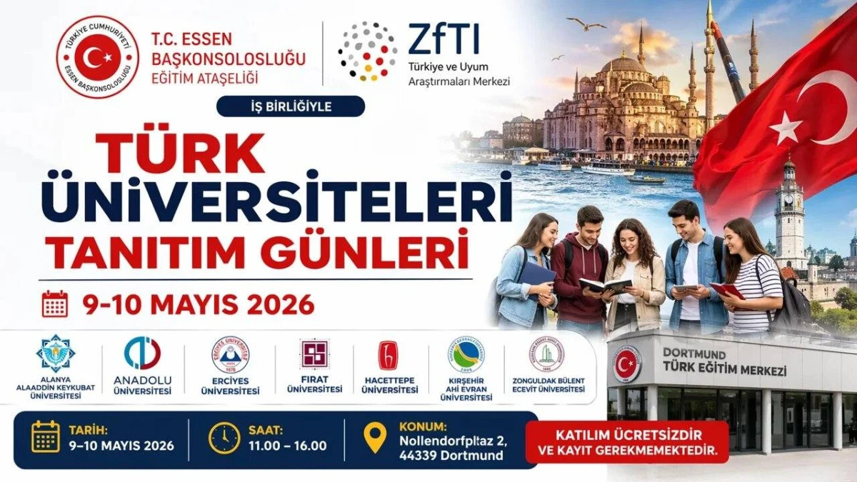 T&uuml;rkiye&rsquo;deki Y&uuml;ksek&ouml;ğretim Olanakları Dortmund&rsquo;da Tanıtılacak